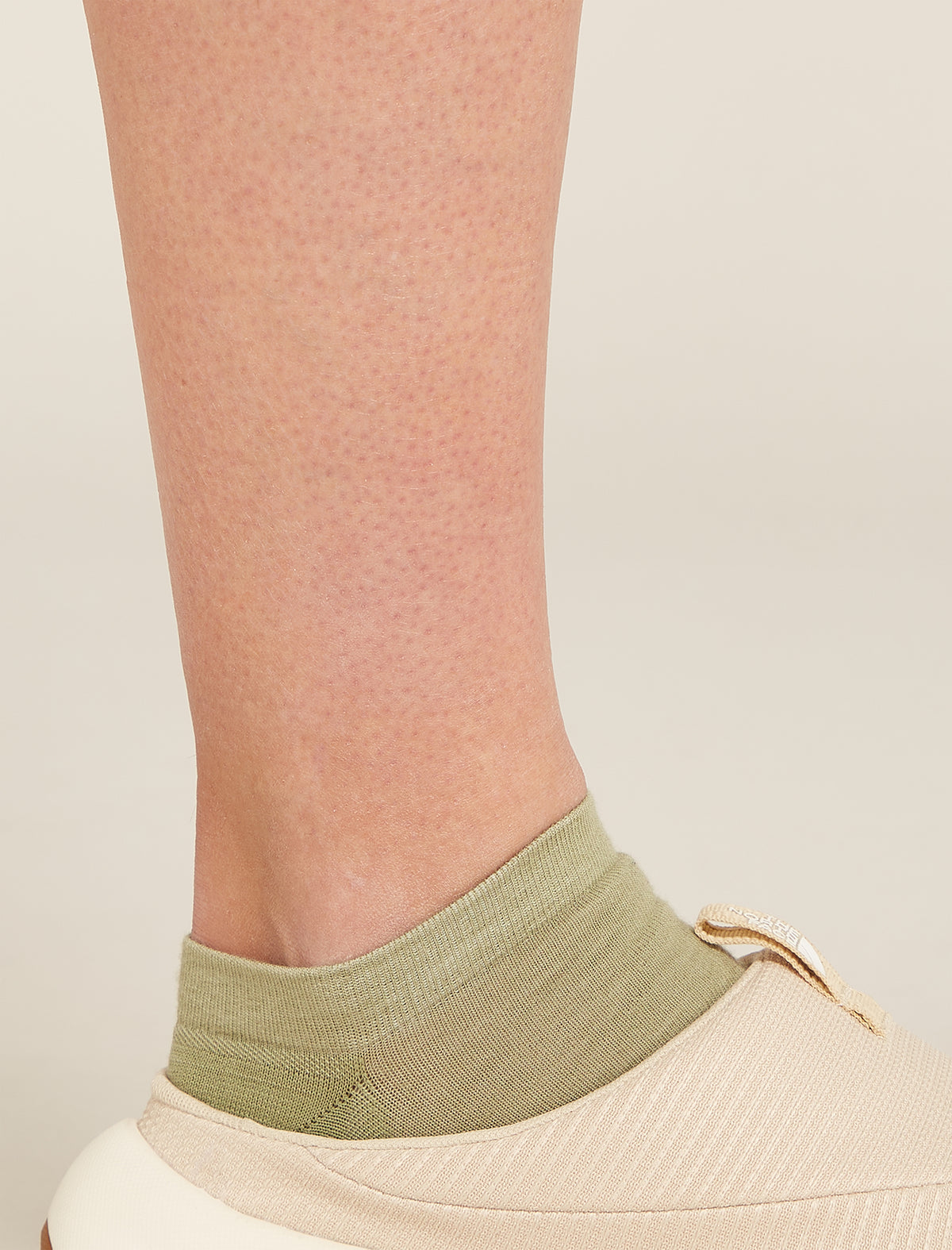 Merino Lifestyle Fine Gauge No Show Socks Lichen/Glass - 1