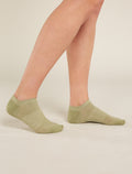 Merino Lifestyle Fine Gauge No Show Socks Lichen/Glass - 2