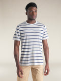 Men's Merino Blend Wave T-Shirt Stripe  - 1