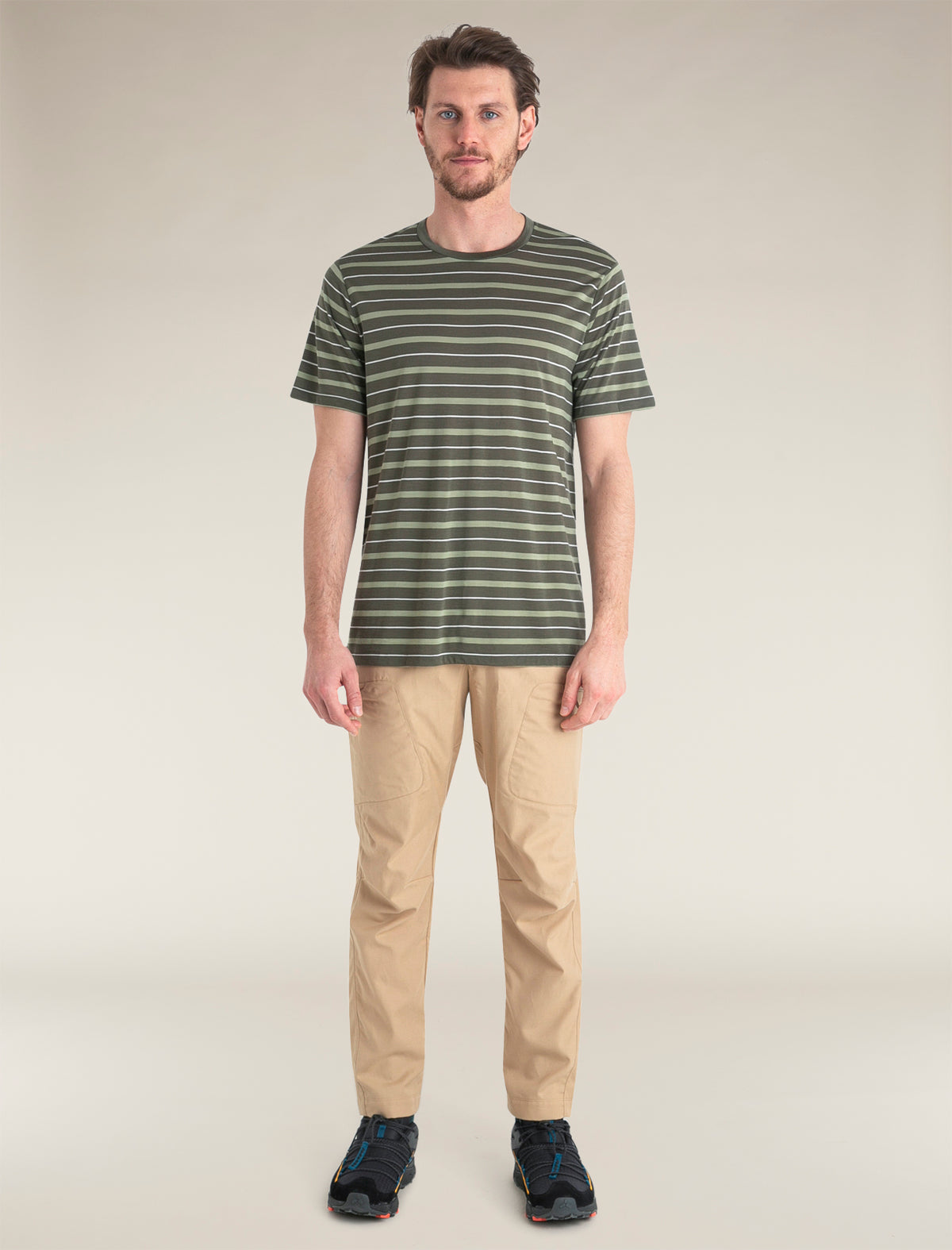 Men's Merino Blend Wave T-Shirt Stripe  - 3