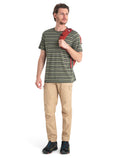 Men's Merino Blend Wave T-Shirt Stripe  - 4