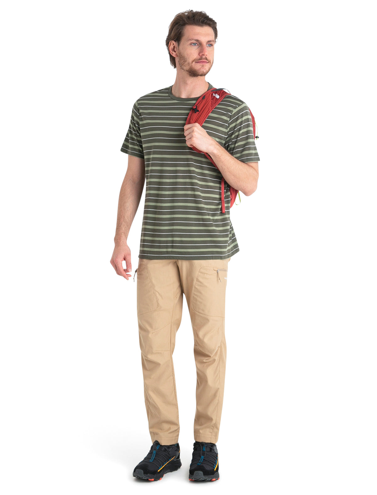 Men's Merino Blend Wave T-Shirt Stripe  - 4