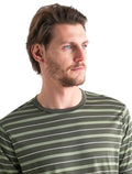 Men's Merino Blend Wave T-Shirt Stripe  - 5