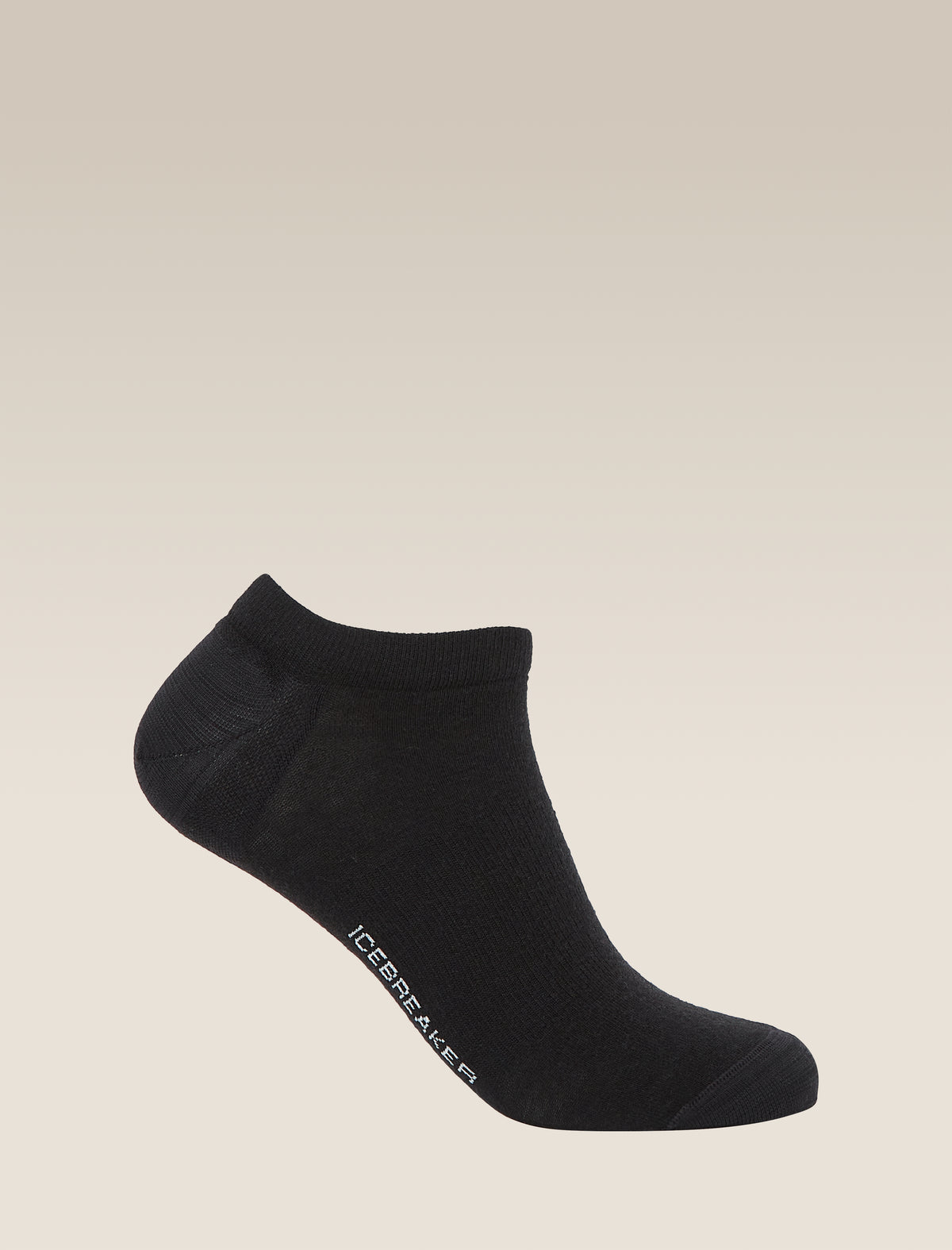 Men's Merino Lifestyle Fine Gauge No Show Socks Black/Snow - 1
