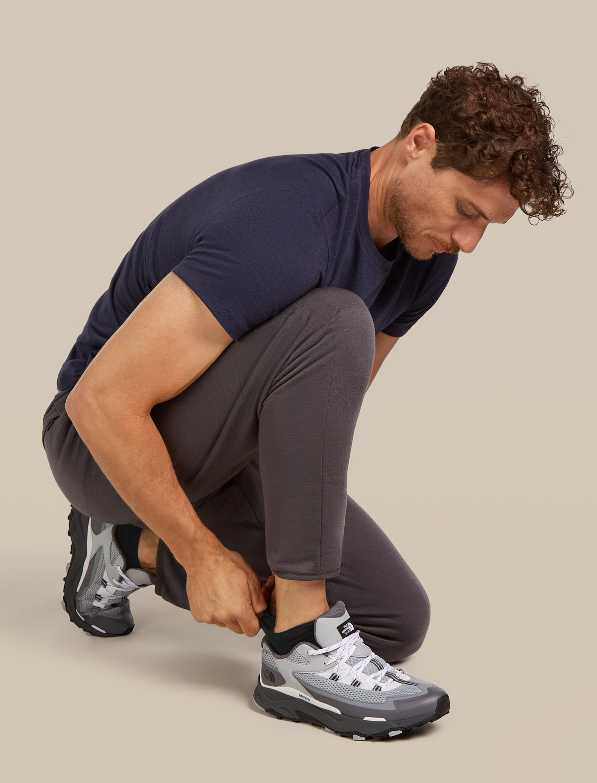 Men's Merino Lifestyle Fine Gauge No Show Socks Black/Snow - 3