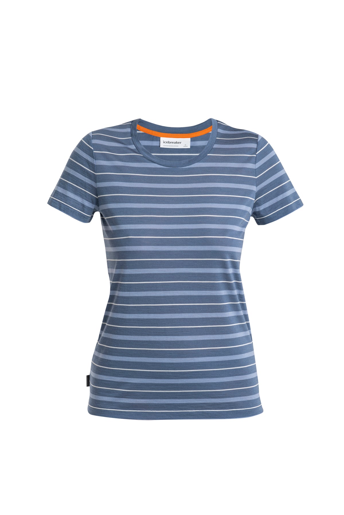 Women's Merino Blend Wave T-Shirt Stripe Dawn/Kyanite - 5