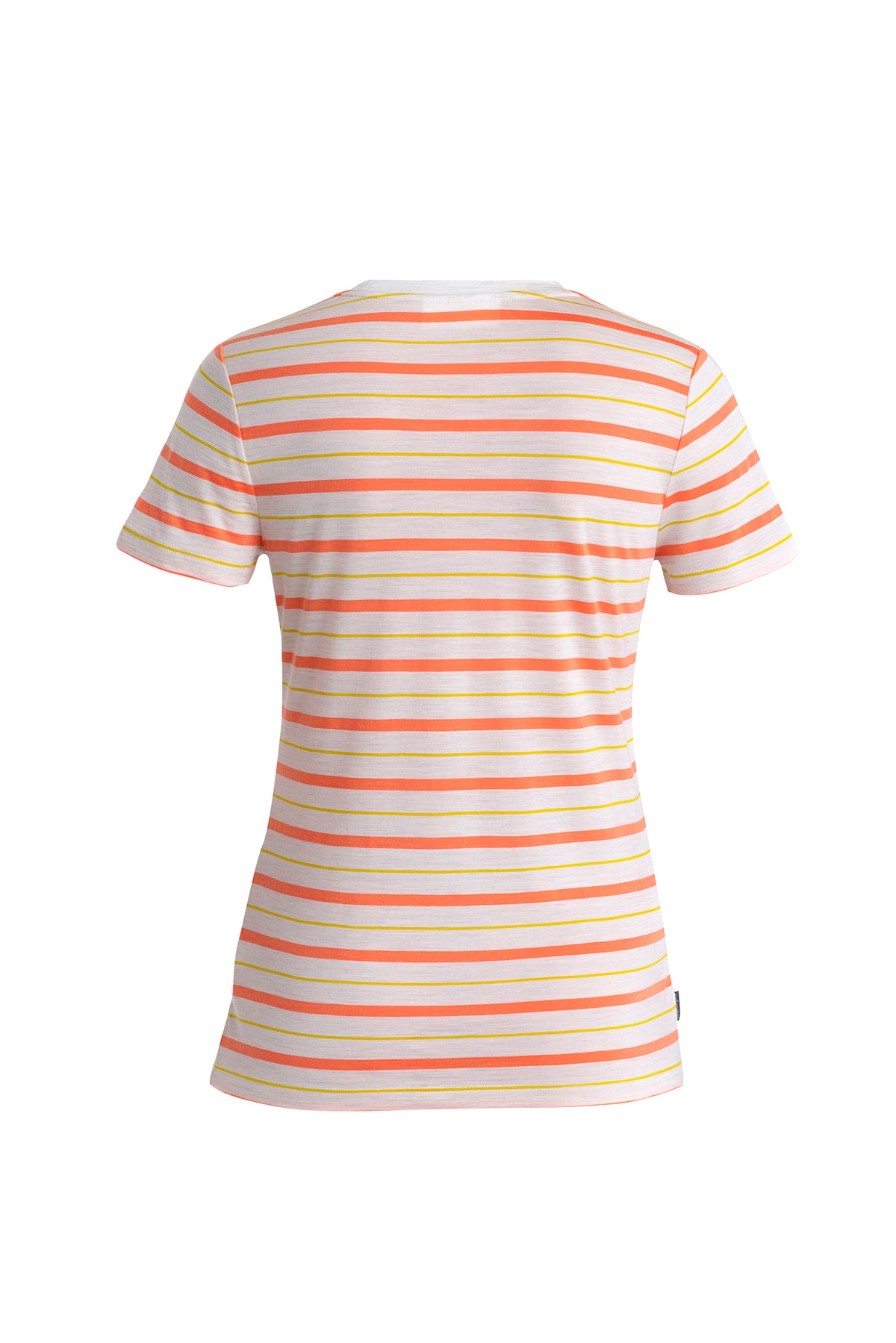 Women's Merino Blend Wave T-Shirt Stripe Ecru Heather/Snow - 7