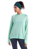 Women's 125 Cool-Lite™ Merino Blend Sphere Long Sleeve Hoodie Glass - 1