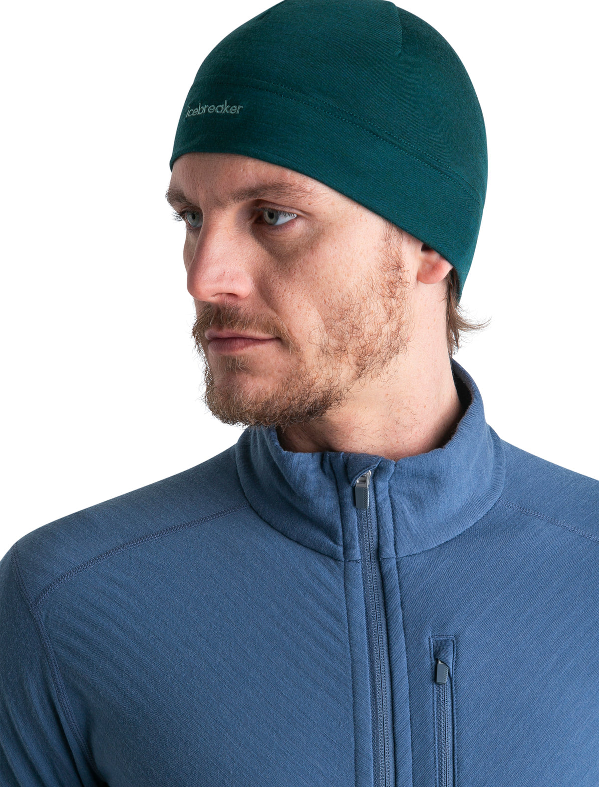 Unisex Cool-Lite™ Merino Blend Flexi Beanie Fathom Green - 5