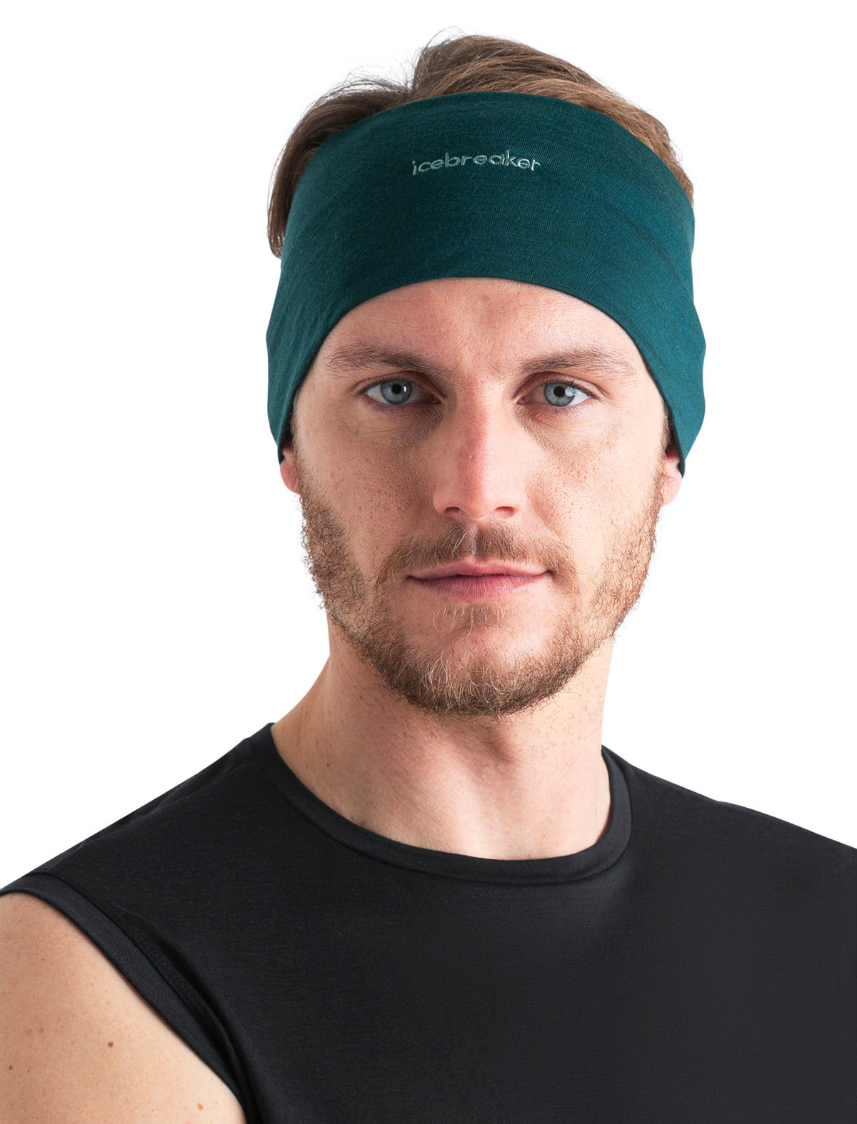 Unisex Cool-Lite™ Merino Blend Flexi Headband Fathom Green - 9
