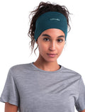 Unisex Cool-Lite™ Merino Blend Flexi Headband Fathom Green - 10