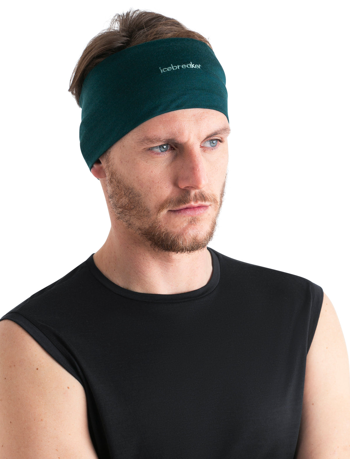 Unisex Cool-Lite™ Merino Blend Flexi Headband Fathom Green - 2