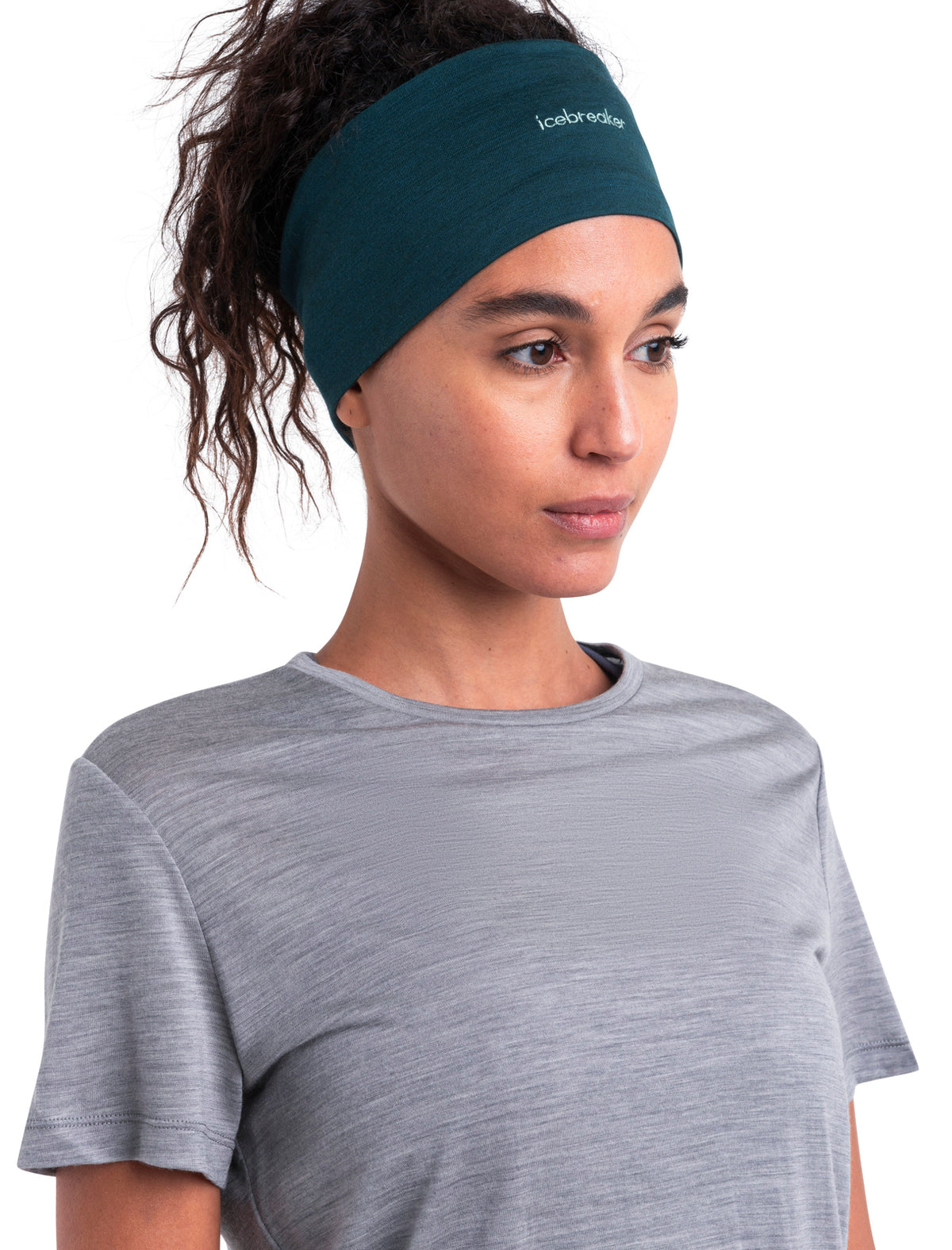 Unisex Cool-Lite™ Merino Blend Flexi Headband Fathom Green - 6