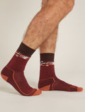 Men's Merino Hike+ Medium Crew Socks Sedimentary  - 2