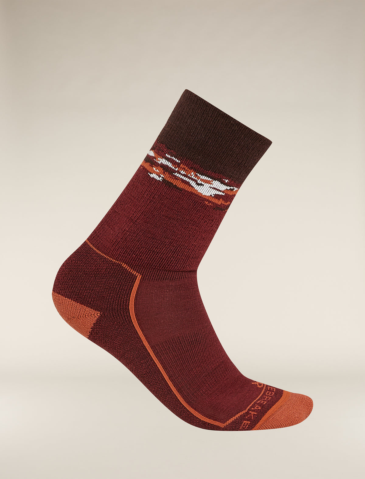 Men's Merino Hike+ Medium Crew Socks Sedimentary  - 4