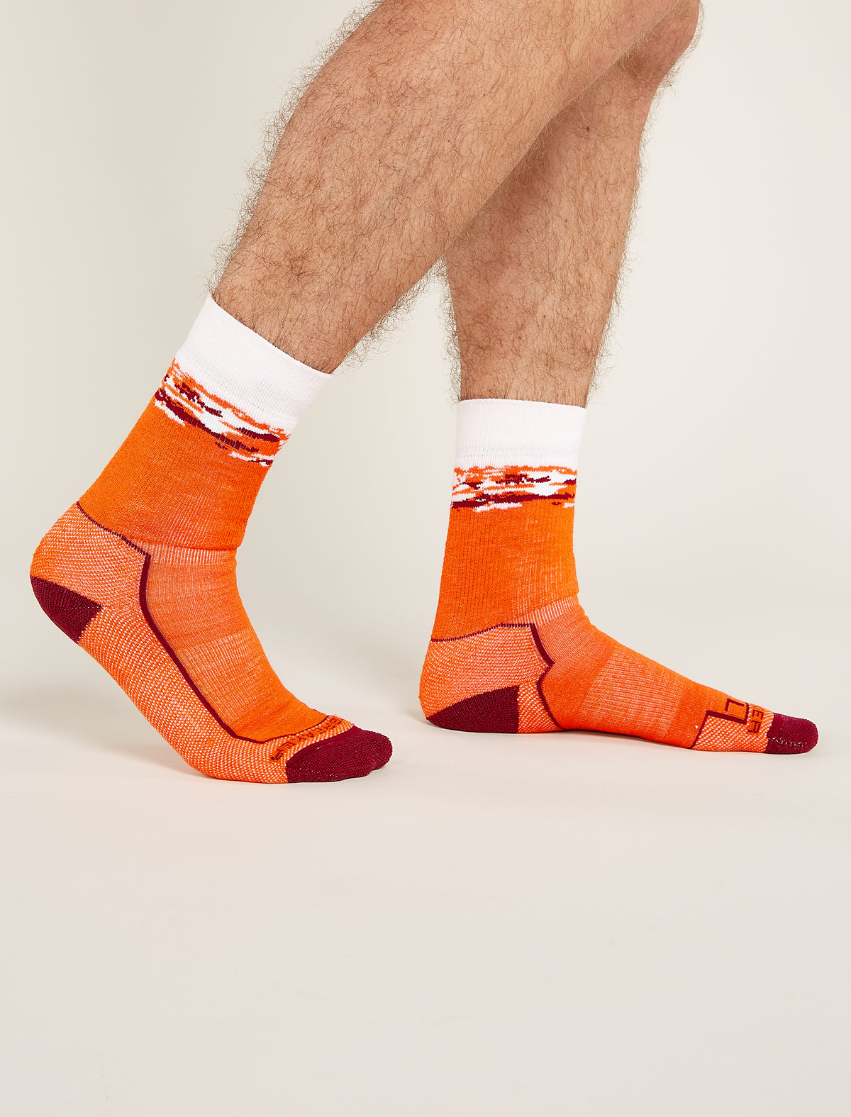 Men's Merino Hike+ Medium Crew Socks Sedimentary  - 2