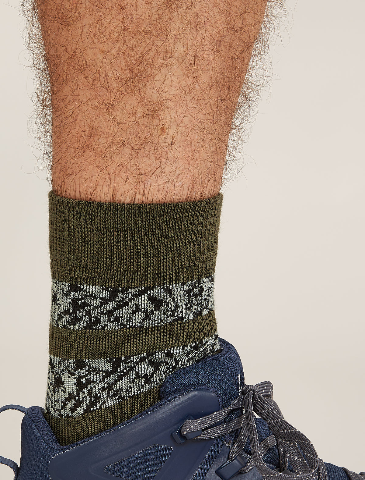 Men's Merino Hike+ Light Crew Socks Natural Summit  - 1