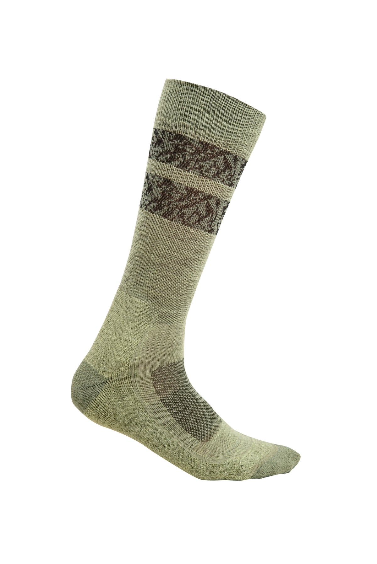 Women's Merino Hike+ Light Crew Socks Natural Summit Glazen/Lichen - 3
