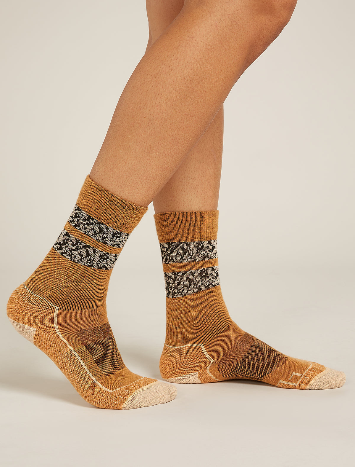 Women's Merino Hike+ Light Crew Socks Natural Summit  - 2