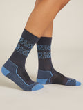 Women's Merino Hike+ Light Crew Socks Natural Summit  - 2