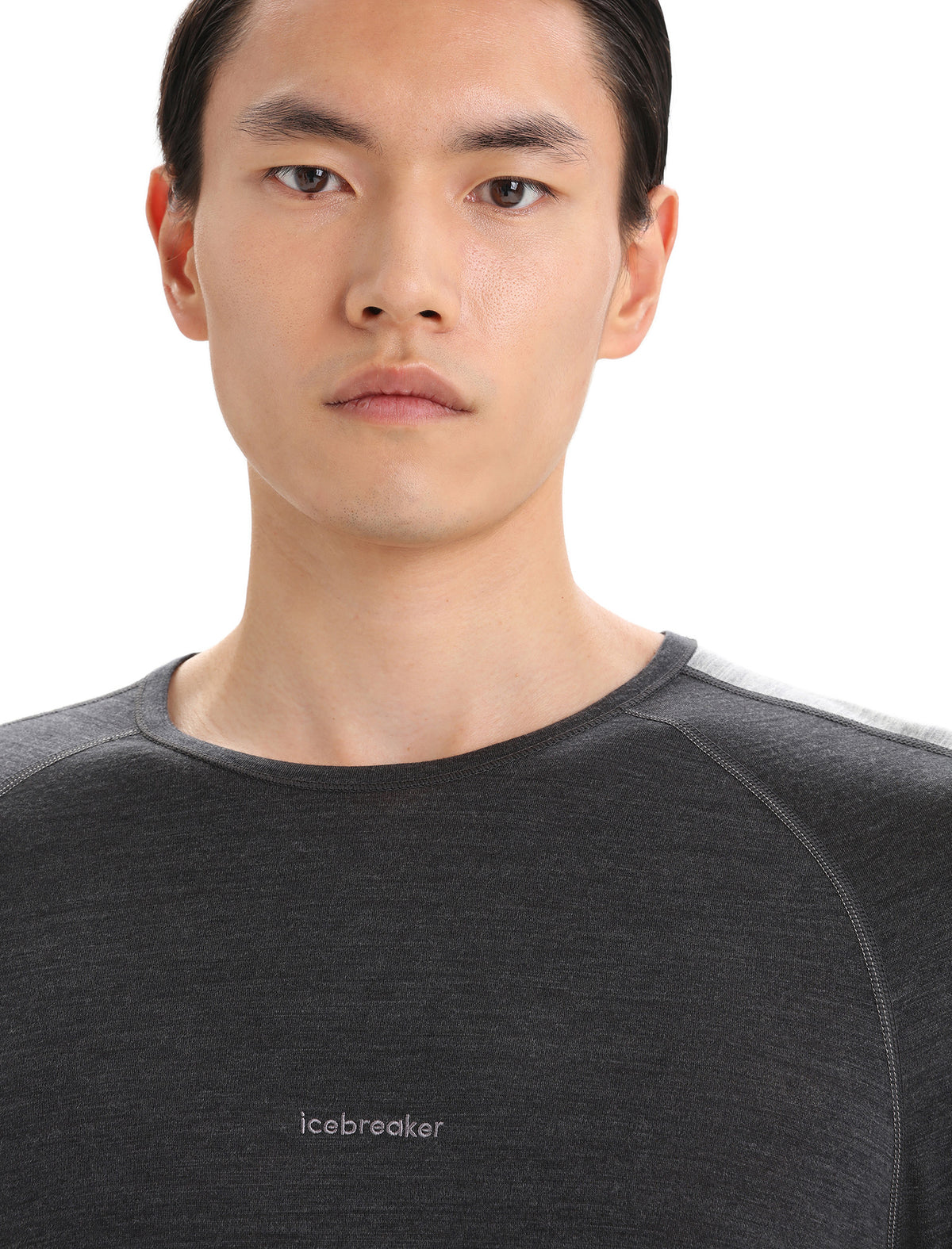 Men's 125 ZoneKnit™ Long Sleeve Crewe Thermal Top Jet Heather/Black - 10