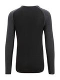 Men's 125 ZoneKnit™ Long Sleeve Crewe Thermal Top Jet Heather/Black - 16