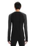Men's 125 ZoneKnit™ Long Sleeve Crewe Thermal Top Jet Heather/Black - 9
