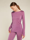 Women's 125 ZoneKnit™ Long Sleeve Crewe Thermal Top Deco - 1