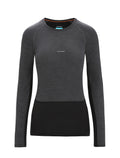 Women's 125 ZoneKnit™ Long Sleeve Crewe Thermal Top Jet Heather/Black - 15