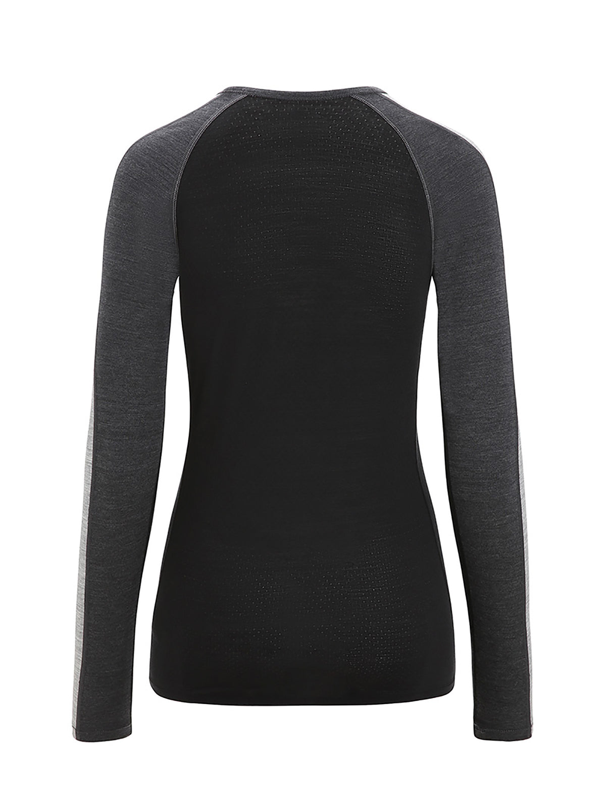 Women's 125 ZoneKnit™ Long Sleeve Crewe Thermal Top Jet Heather/Black - 15
