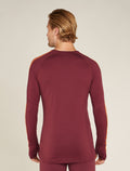 Men's 200 ZoneKnit™ Long Sleeve Crewe Thermal Top Port/Blaze - 2