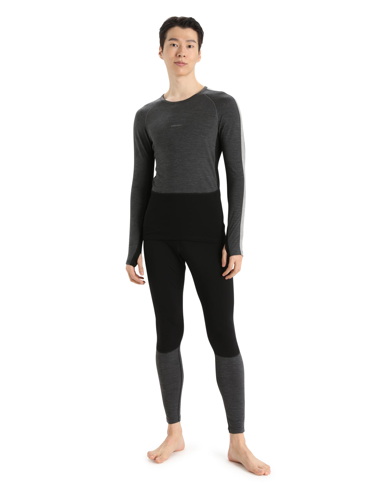 Men's Merino 200 ZoneKnit™ Thermal Leggings Black/Jet Heather - 8