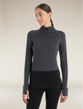 Women's Merino 200 ZoneKnit™ Long Sleeve Half Zip Thermal Top Jet Heather/Black - 1