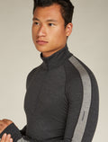 Men's 260 ZoneKnit™ Long Sleeve Half Zip Thermal Top Jet Heather/Black - 7
