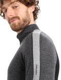 Men's 260 ZoneKnit™ Long Sleeve Half Zip Thermal Top Jet Heather/Black - 5