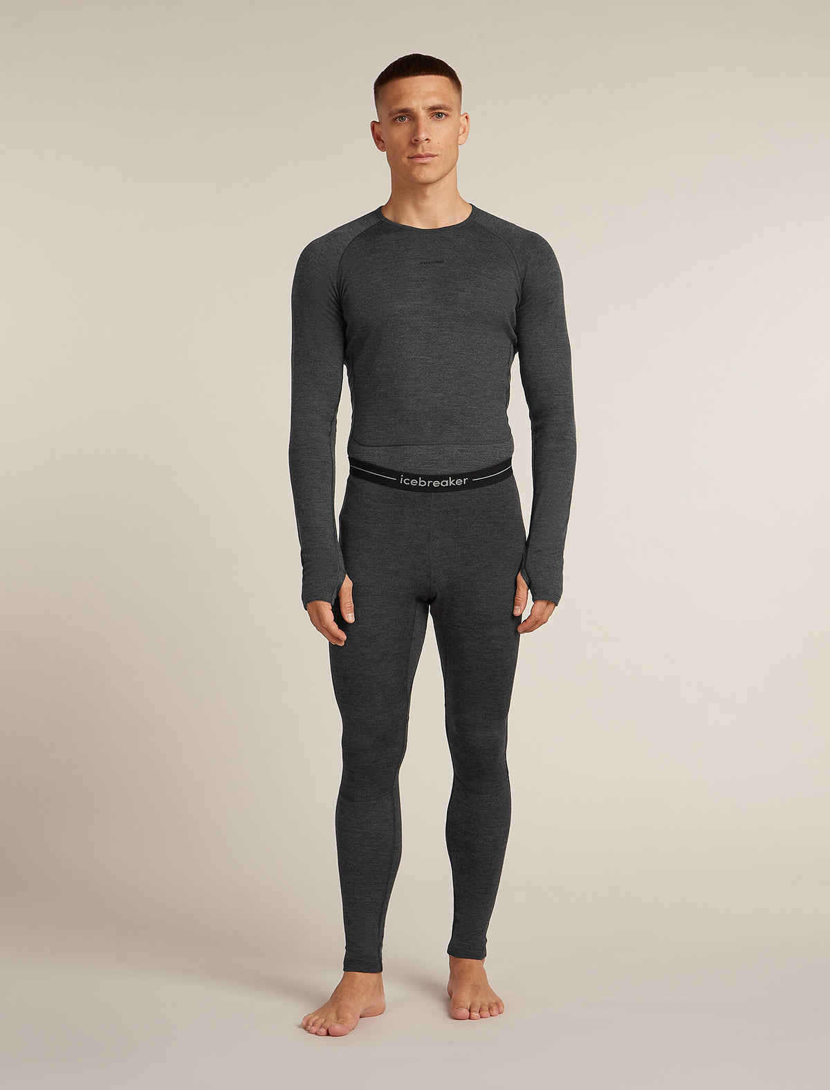 Men's 260 ZoneKnit™ Thermal Leggings Jet Heather - 3