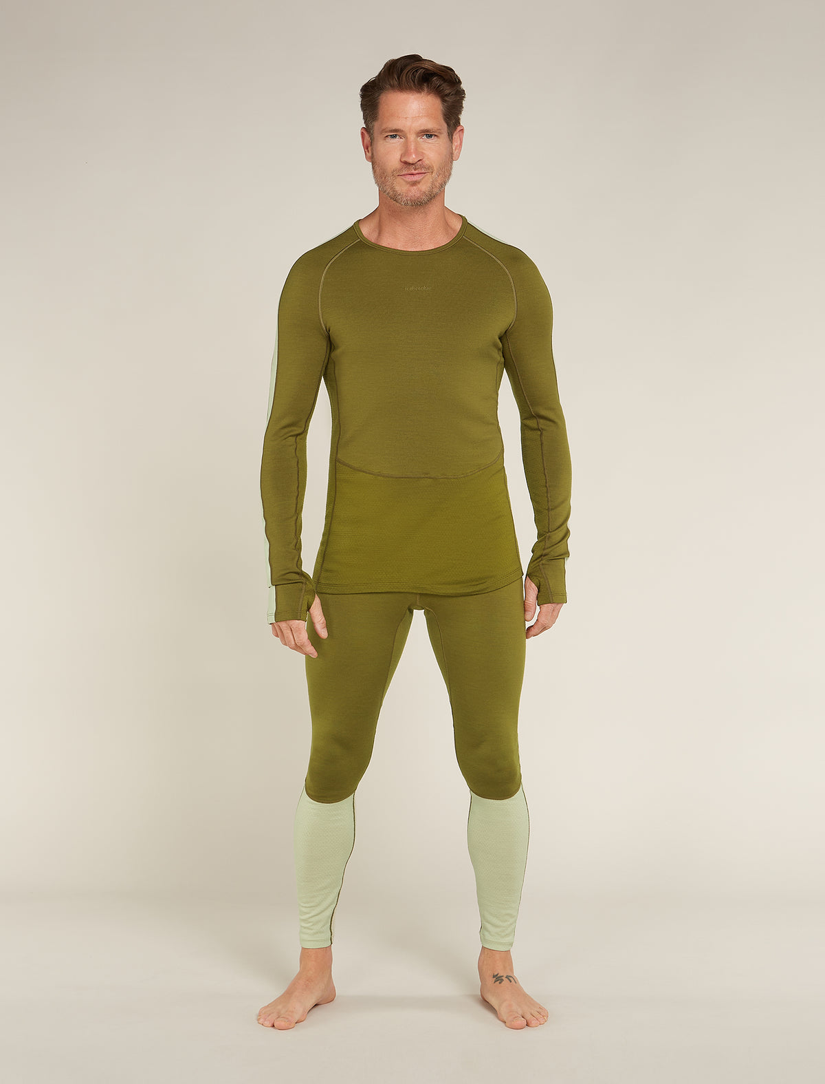 Men's 260 ZoneKnit™ Long Sleeve Crewe Thermal Top Algae - 3