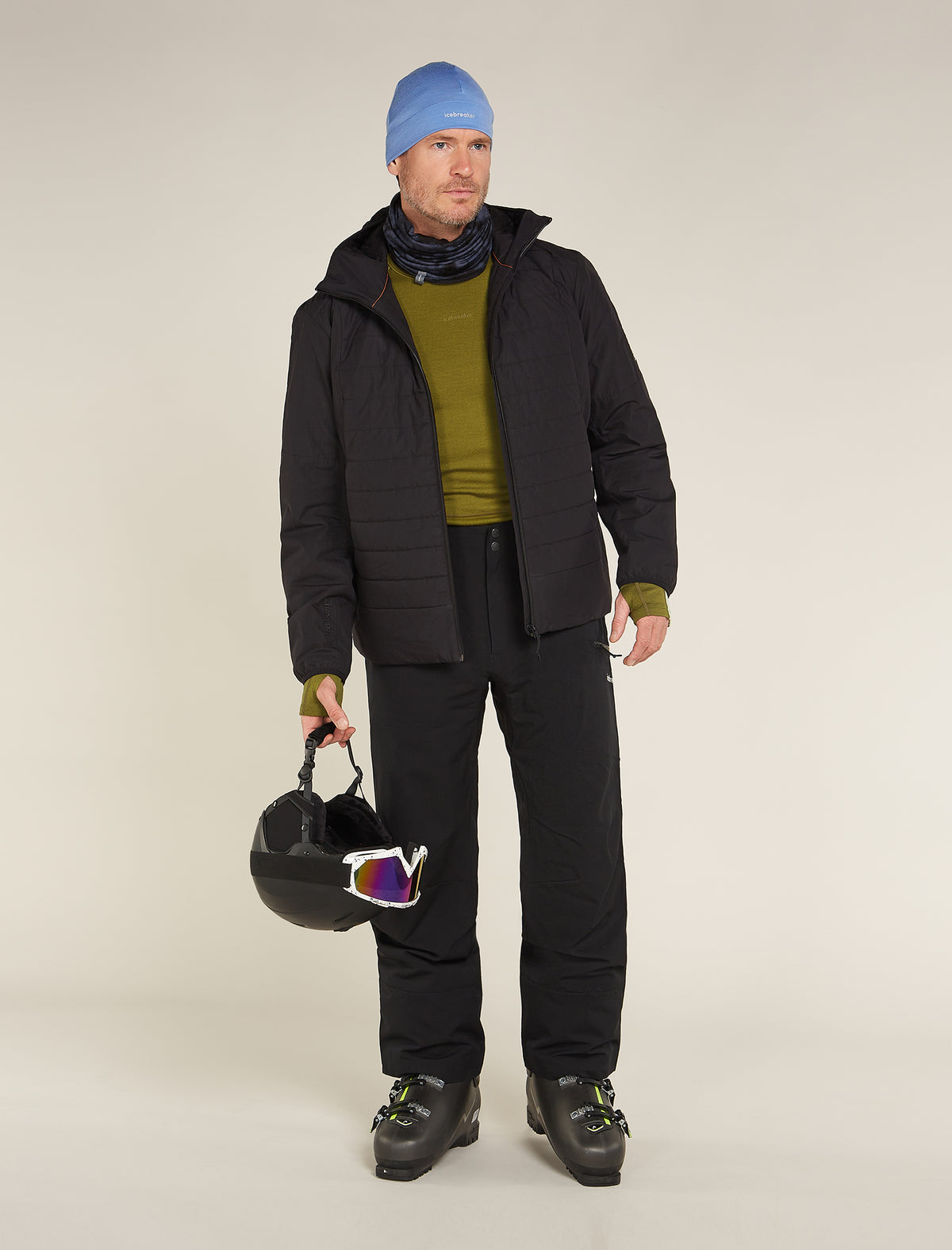 Men's 260 ZoneKnit™ Long Sleeve Crewe Thermal Top Algae - 4