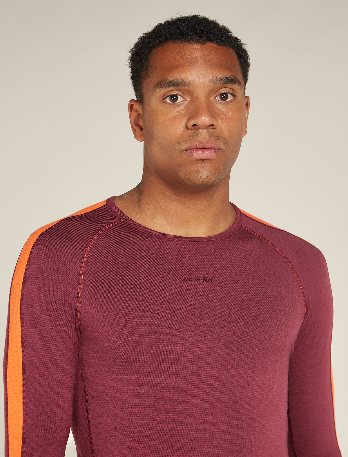 Men's 260 ZoneKnit™ Long Sleeve Crewe Thermal Top Port/Blaze - 5