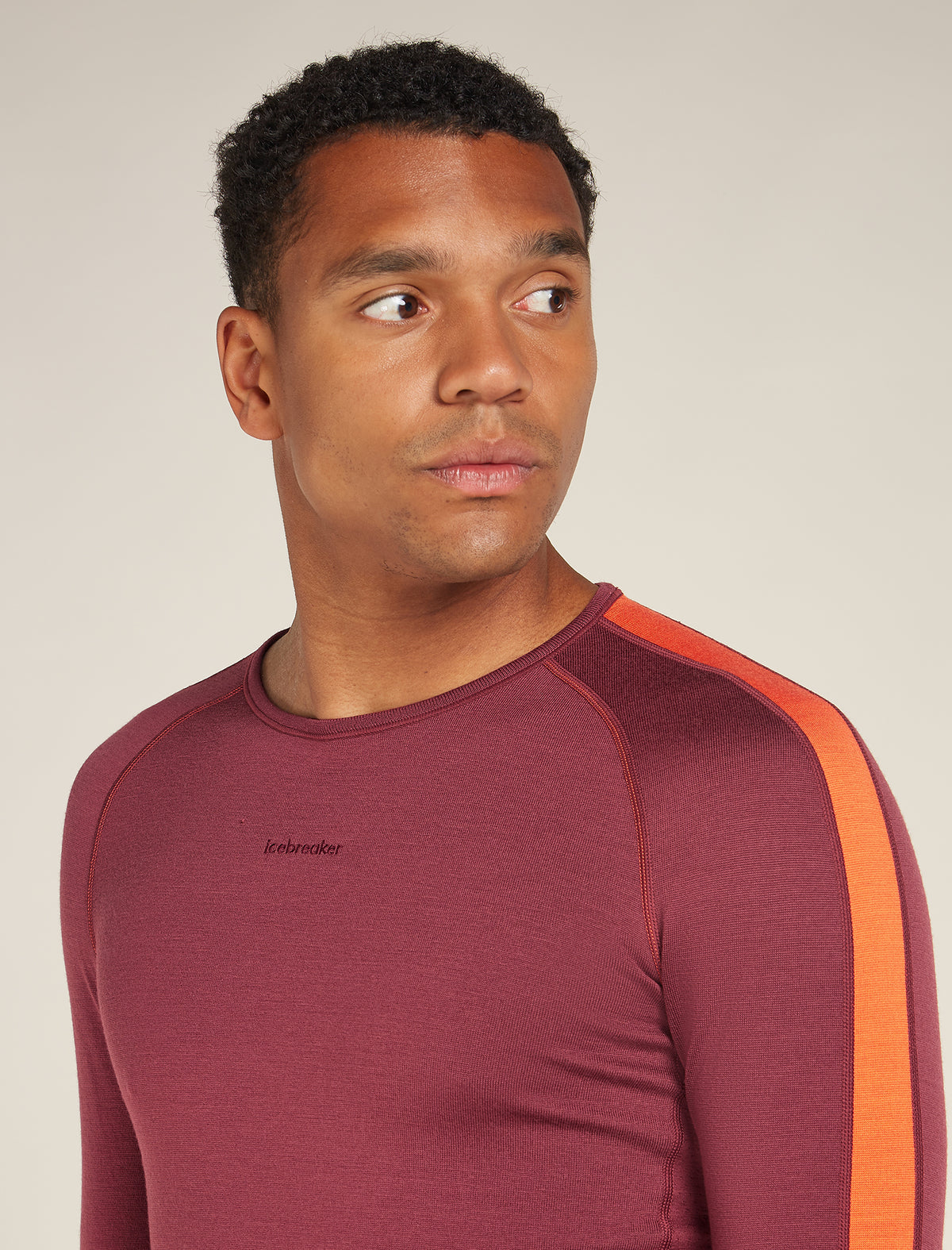 Men's 260 ZoneKnit™ Long Sleeve Crewe Thermal Top Port/Blaze - 7