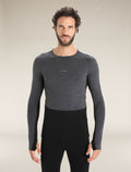 Men's 260 ZoneKnit™ Long Sleeve Crewe Thermal Top Jet Heather/Black - 1