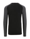 Men's 260 ZoneKnit™ Long Sleeve Crewe Thermal Top Jet Heather/Black - 9