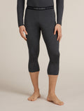 Men's Merino 260 ZoneKnit™ 3/4 Thermal Leggings Jet Heather - 1