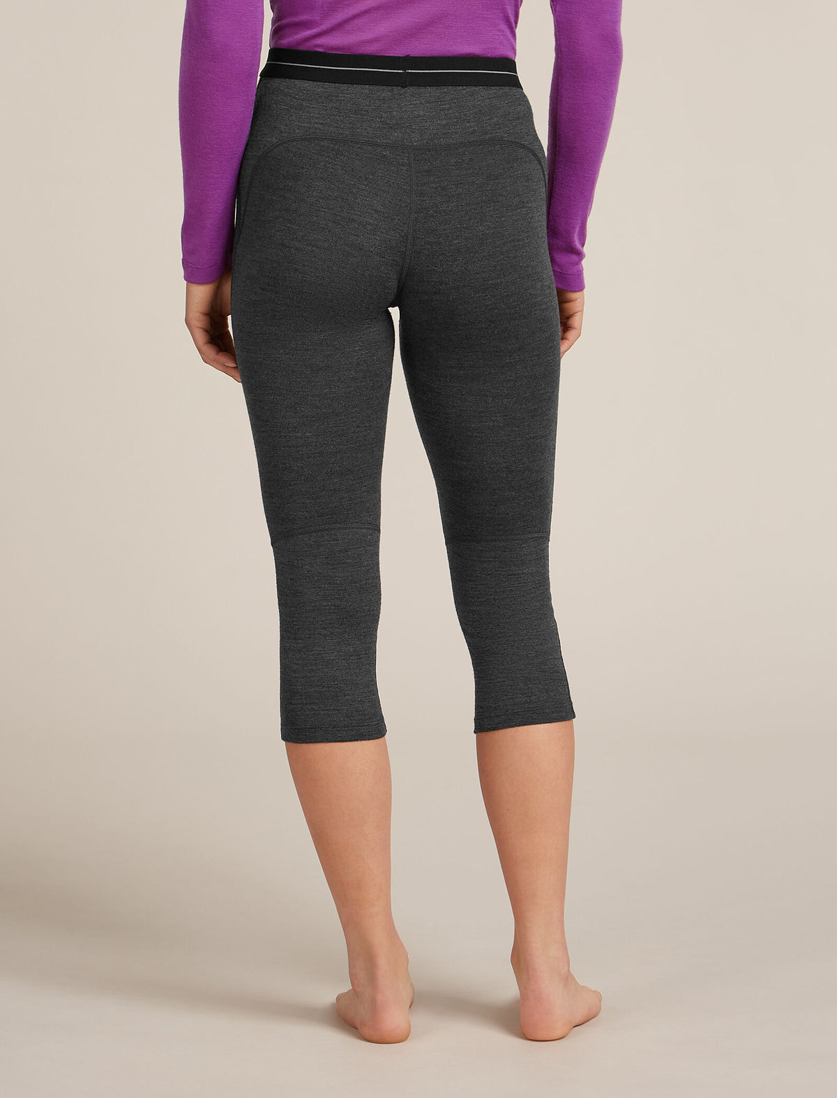 Women's Merino 260 ZoneKnit™ 3/4 Thermal Leggings Jet Heather - 2