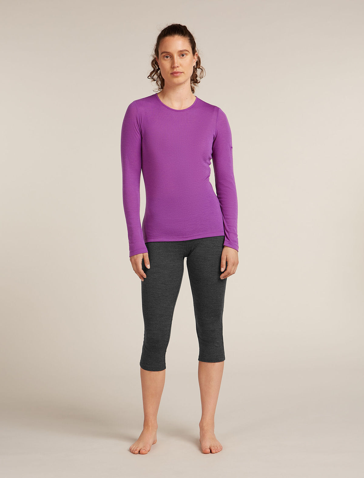 Women's Merino 260 ZoneKnit™ 3/4 Thermal Leggings Jet Heather - 3