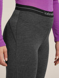Women's Merino 260 ZoneKnit™ 3/4 Thermal Leggings Jet Heather - 6
