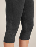 Women's Merino 260 ZoneKnit™ 3/4 Thermal Leggings Jet Heather - 7