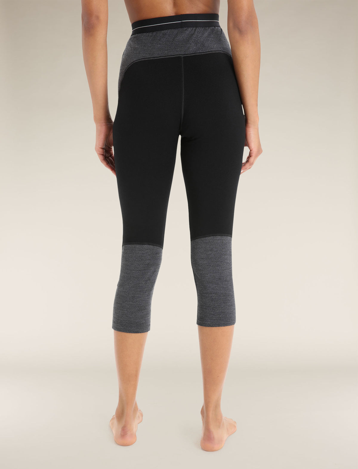 Women's Merino 260 ZoneKnit™ 3/4 Thermal Leggings Black/Jet Heather - 2