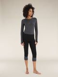 Women's Merino 260 ZoneKnit™ 3/4 Thermal Leggings Black/Jet Heather - 4