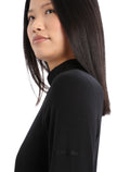 Women's Merino 260 Tech Long Sleeve Turtleneck Thermal Top Black - 5